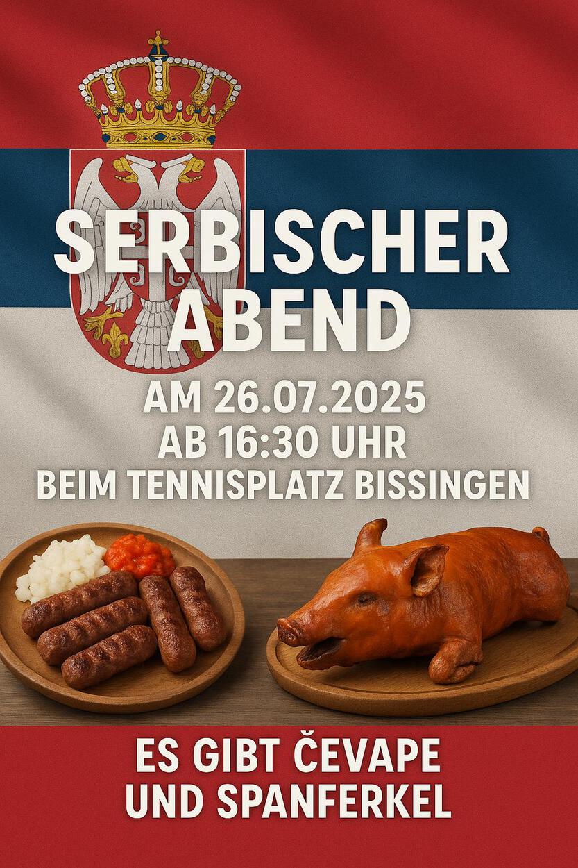 Serbischer Abend am 26. Juli 